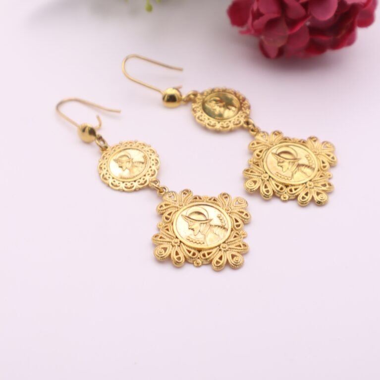 ARETES DE MONEDA/MEDALLA
