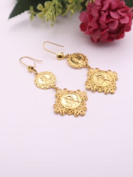 ARETES DE MONEDA/MEDALLA