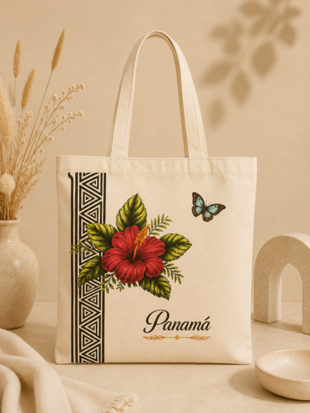 BOLSA FLOR ROJA