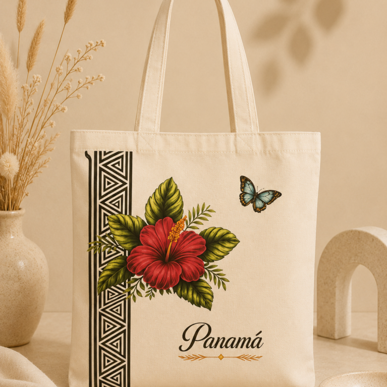 BOLSA FLOR ROJA