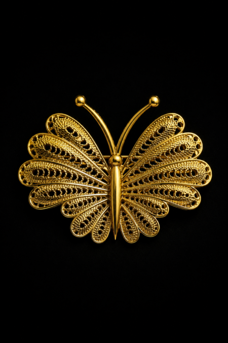 BROCHE MARIPOSA ACERO