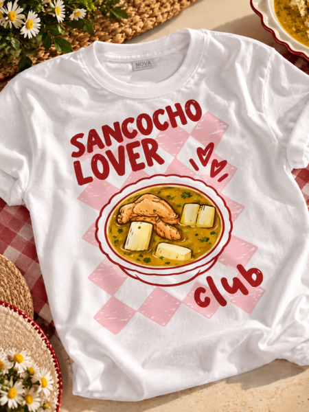 T-SHIRT SANCOCHO ROSADO